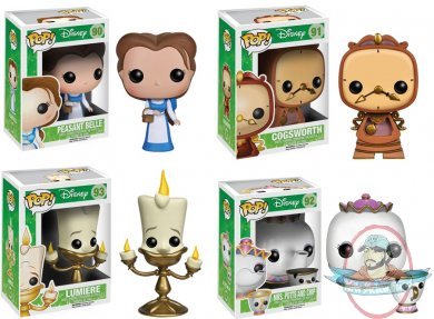 POP! Disney Beauty and The Beast Series 2 Set of 4 Vinyl by Funko