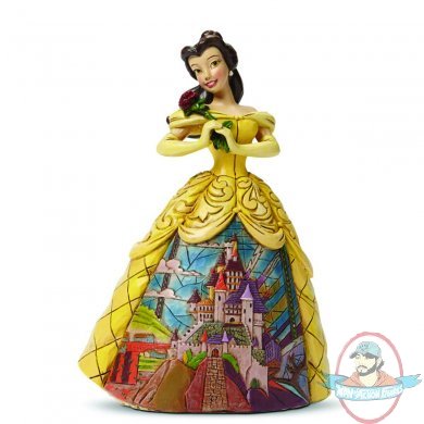 Disney Traditions Belle with Castle Dress Figurine by Enesco