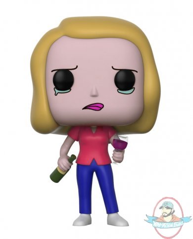 Pop Animation! Rick and Morty Series 3 Beth with Wine Glass Funko