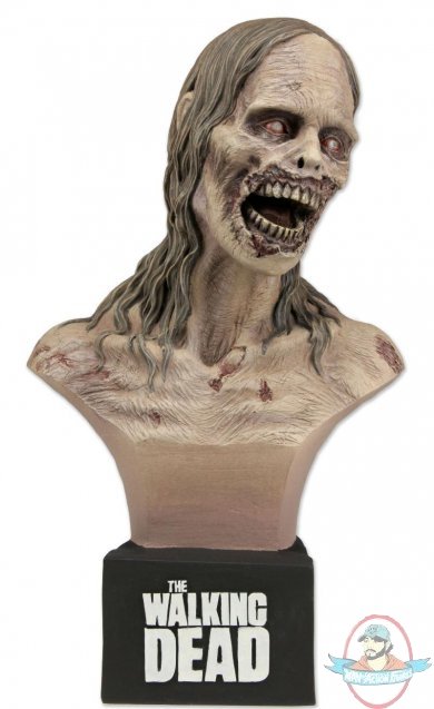 Walking Dead Bicycle Zombie Girl Bust by NECA