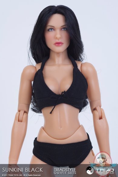 Sunkini Black Bikini Set for 12 inch Figures by Triad Toys
