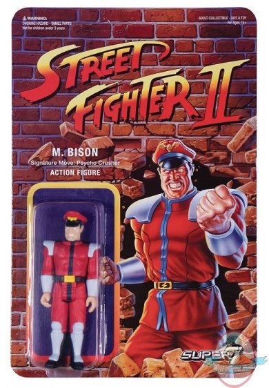 Street Fighter M Bison ReAction Figure Super 7