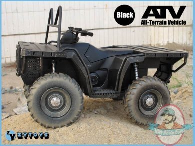 ZY Toys 1/6 Scale ATV All-Terrain Vehicle Black