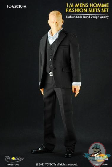 Toys City Mens Homme Fashion Suits Set A 1:6 Scale Figure Accessories 