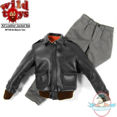 1/6 Accessories A2 leather Jacket Set WT09B Black Normal 
