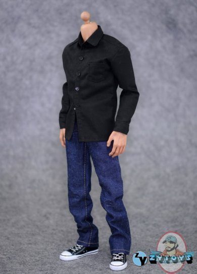 1/6 Scale Accessories Black Shirt Fashion Set ZY-7025 by ZY Toys
