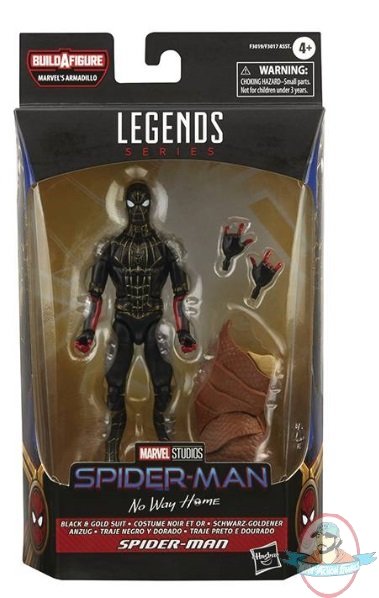 Marvel Spider-Man Movie Legends Black Spider-Man BAF Figures Hasbro