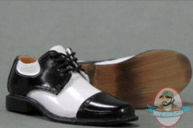 1/6 Moda Series Dress Shoes Black Toe Cap by Aci Toys ACI745