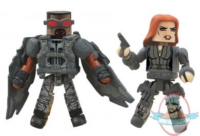 Marvel Minimates Series 55 PX Black Widow with Falcon