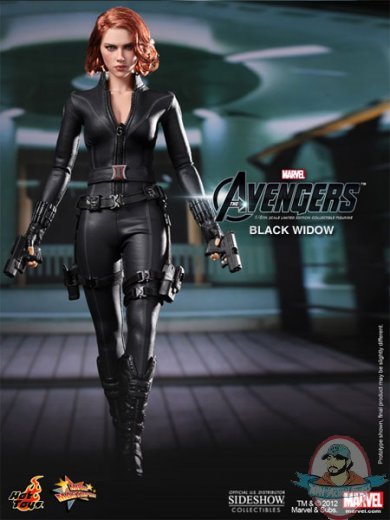 Black Widow Avengers Movie Masterpiece 12 inch Figure Hot Toys Used