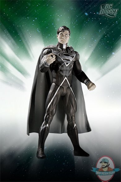 Blackest Night Series 7 Black Lantern Superman Action Figure DC Direct