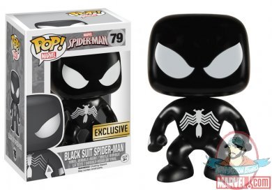 Marvel Pop! Exclusive Black Suit Spider-Man Figure Funko