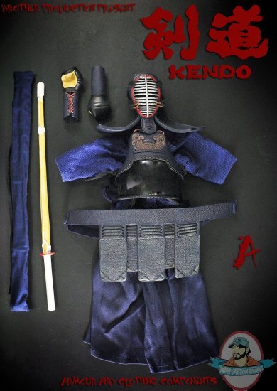 Brother Production 1:6 Kendo Armour & Clothing Black BRO-17901A