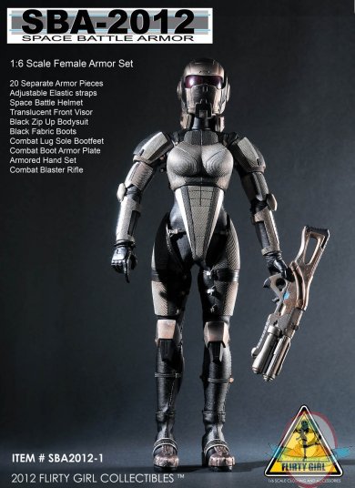 1/6 Scale Black Space Battle Armor Set by Flirty Girl Collectibles