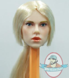 1/6 Scale Female Head with Long Blonde Ponytail Nina PL-2013-14H 