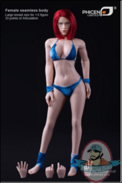 1/6 Scale Figure Large Breast Seamless Pale Red Hair Phicen PLLB201207