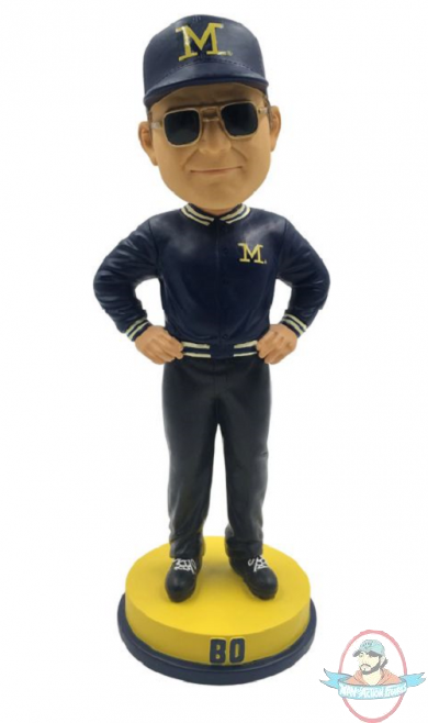 NCAA Michigan Wolverines Bo Schembechler Bobblehead Forever