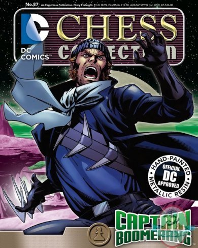 Dc Superhero Chess Magazine #87 Captain Boomerang White Pawn Eaglemoss