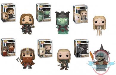 Pop! Movies Lord of The Rings Set of 6 Figures Funko