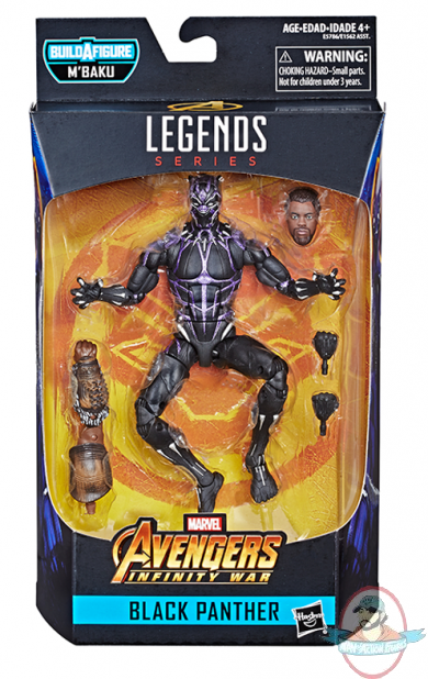 Marvel Black Panther Legends Avengers Black Panther Figure Hasbro 