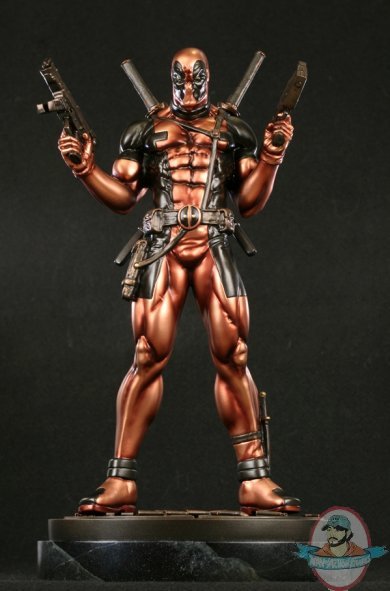 Exclusive Marvel Faux Bronze Deadpool Statue by Bowen Designs