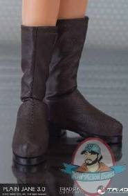 Plain Jane 3.0 Female Boots Brown for 12 inch Figures by Triad Toys