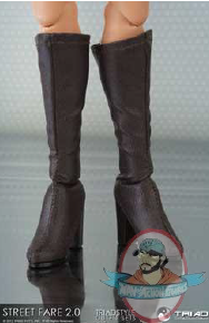 Street Fare 2.0 Female Boots Brown for 12 inch Figures by Triad Toys