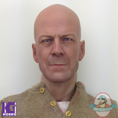 Bruce Willis Head Sculpt Custom 1/6 Scale for 12" action figure 
