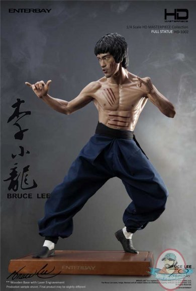 Bruce Lee 1/4 Scale Statue Limited 2500 pieces by EnterBay Used JC