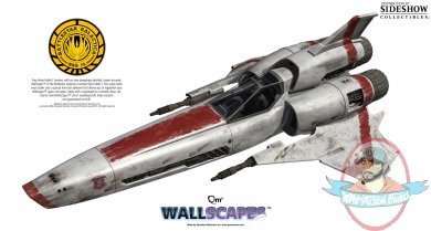 Battlestar Galactica Colonial Viper Mark II Wallscape Quantum Mechanix