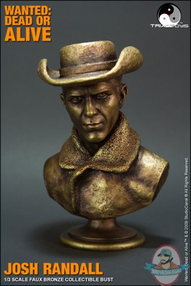 Josh Randall 1/3 Scale Premium Faux Bronze Bust by Triad Toys