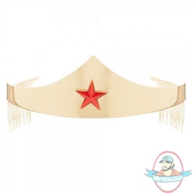 Wonder Woman Gold Tiara with Gem Star