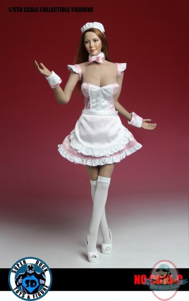 Super Duck 1/6 Figure Accessories Maid in Pink SUD-C015C