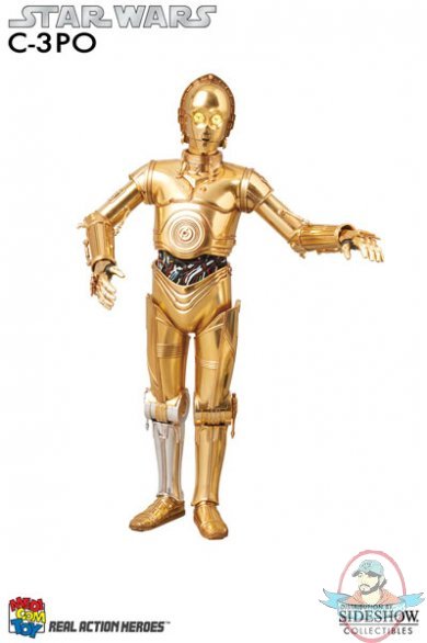 Star Wars Talking Light Up C-3PO Real Action Heroes Figure by Medicom