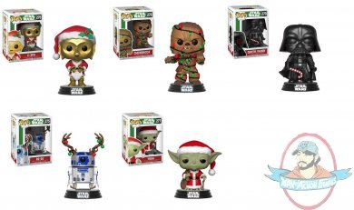 Pop! Star Wars Holiday Set of 5 Vinyl Figures Funko