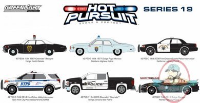 1:64 Hot Pursuit Series 19 Set of 6 by Greenlight 