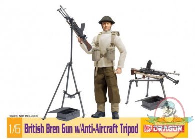 1/6 British Bren Gun with Anti-Aircraft Tripod for 12" Figures Dragon 