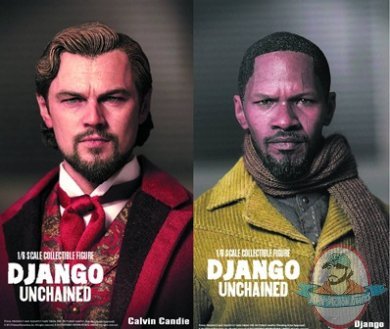 1/6 Scale Django Unchained Set of 2 Real Masterpiece Figure Enterbay