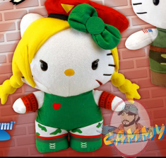 Street Fighter x Sanrio Hello Kitty 10" Plush 2 Cammy