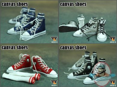 TTL: 1/6 Canvas Shoes For Men Set of 4