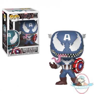 Pop! Marvel Venom Series Venomized Captain America #364 Figure Funko