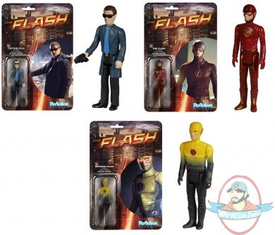 Flash TV series Set of 3 ReAction 3 3/4-Inch Figures by Funko