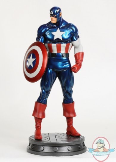 Captain America Avengers Statue Website Exclusive 12" Bowen Used