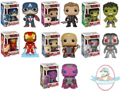 Marvel The Avengers Age of Ultron Pop! Set of 7 Figures Funko