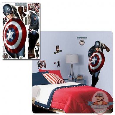 Captain America Movie Peel & Stick Giant Wall Decal by Roommates  