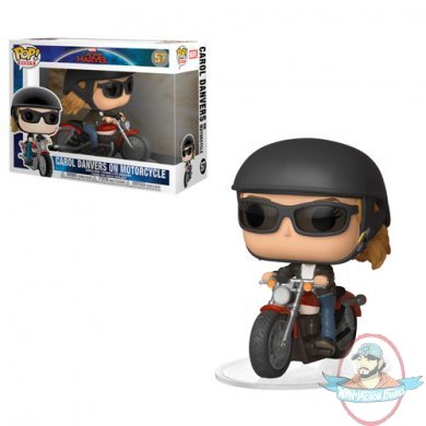 Pop! Rides Marvel Captain Marvel Carol Denver on Motorcycle Funko