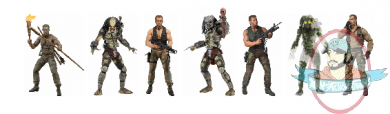 Predator 30th Anniversary 7 inch Figures Set of 7 Neca