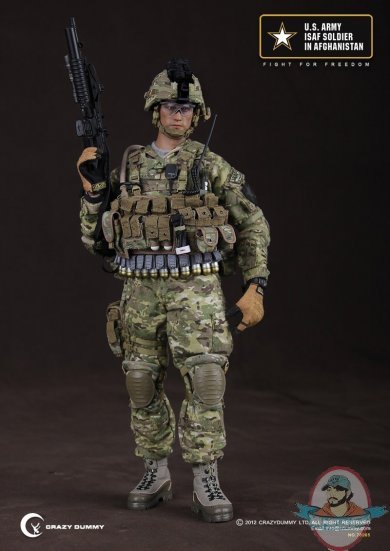 US Army ISAF Soldier In Afghanistan Crazy Dummy 1:6 Scale Figure