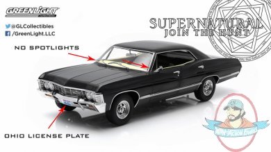 1:18 Artisan Supernatural 1967 Chevrolet Ohio License Plate 19014