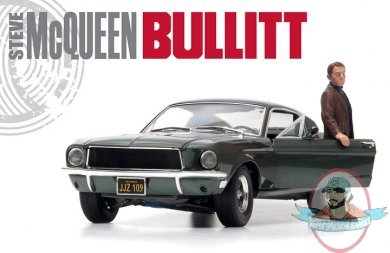 1:18 Bullitt 1968 Ford Mustang Gt Fastback Highland with Steve Mcqueen